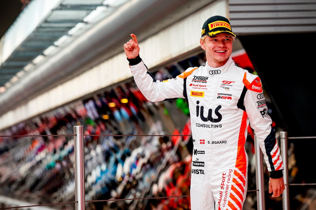 Sejr i Barcelona: Sebastian Øgaard sluttede GT World Challenge på toppen.
(Foto: SRO Motorsports Group)